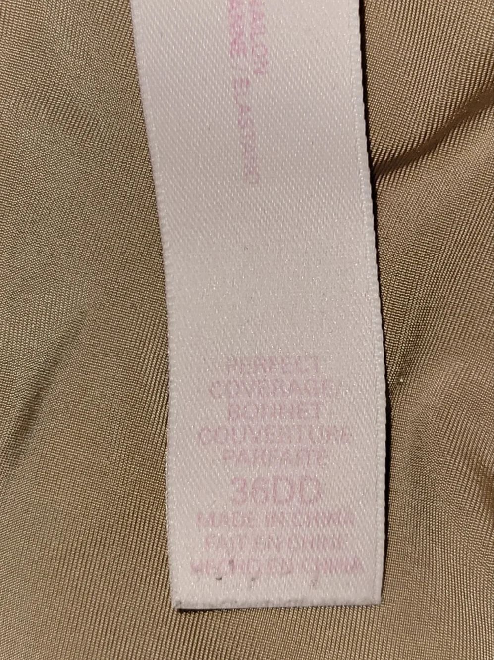 Victoria's Secret Perfect Coverage Convertible Strap Bra Lightly Lined 36DD